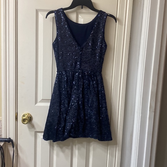 Sparkly Navy Homecoming Dress - Picture 2 of 2